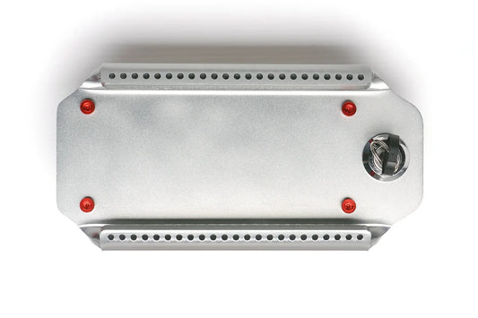 Platinum Pod Handle with contrasting Red Fasteners